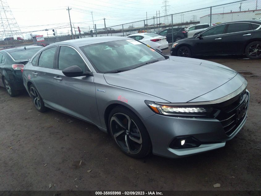 2022 HONDA ACCORD HYBRID SPORT VIN: 1HGCV3F24NA025270