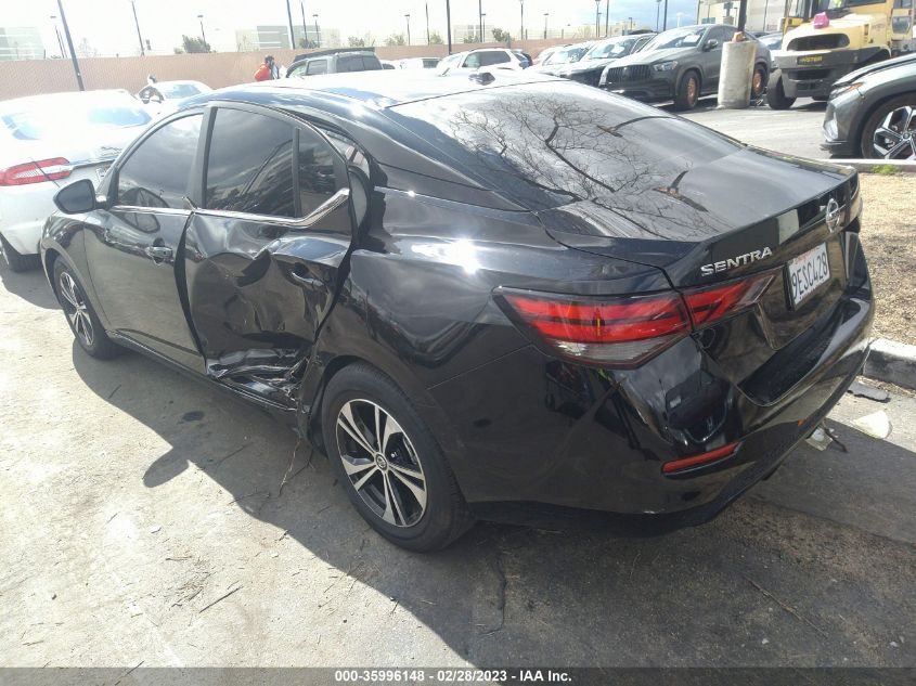 2022 NISSAN SENTRA SV VIN: 3N1AB8CV2NY313068