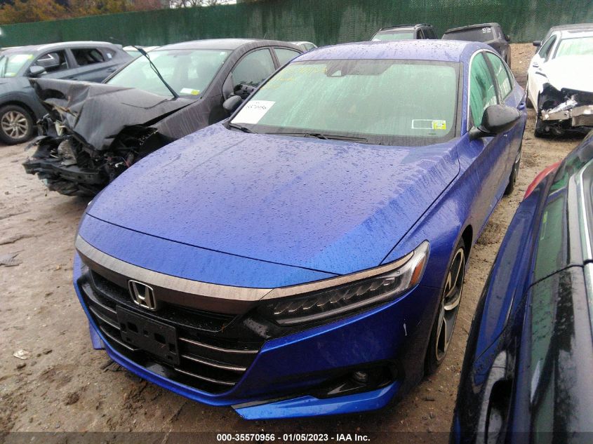 2021 HONDA ACCORD SEDAN SPORT VIN: 1HGCV1F39MA052198