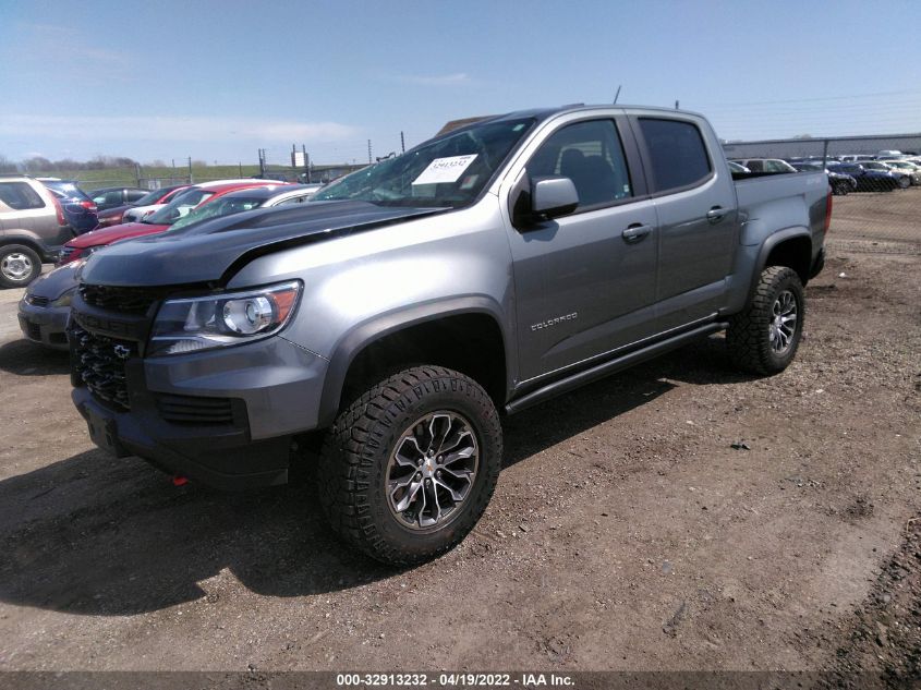 2021 CHEVROLET COLORADO 4WD ZR2 VIN: 1GCGTEEN1M1107596