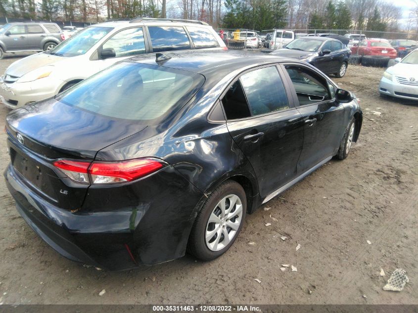 2021 TOYOTA COROLLA LE VIN: 5YFEPMAE7MP171066