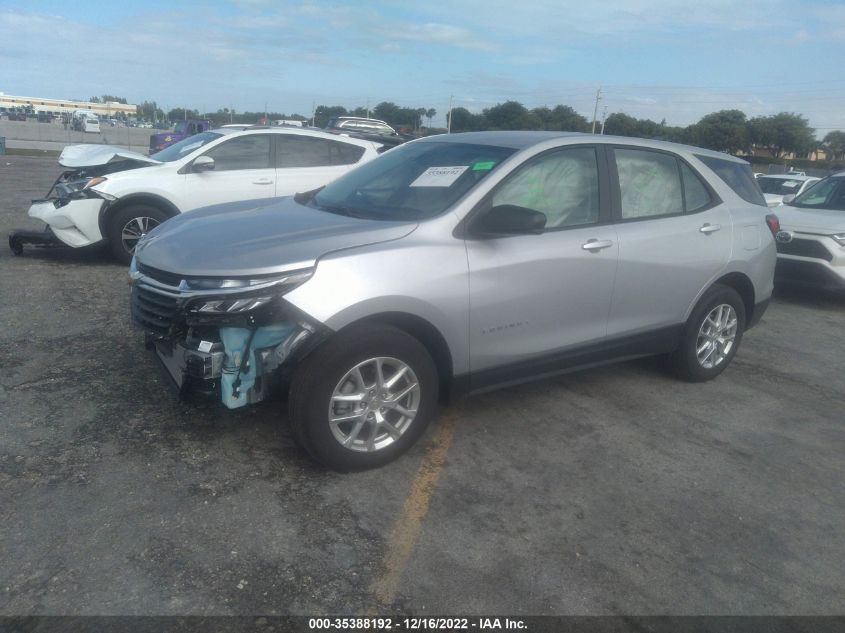 2022 CHEVROLET EQUINOX LS VIN: 2GNAXHEVXN6138105