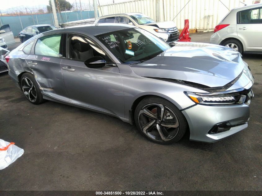 2022 HONDA ACCORD SEDAN SPORT VIN: 1HGCV1F35NA073048