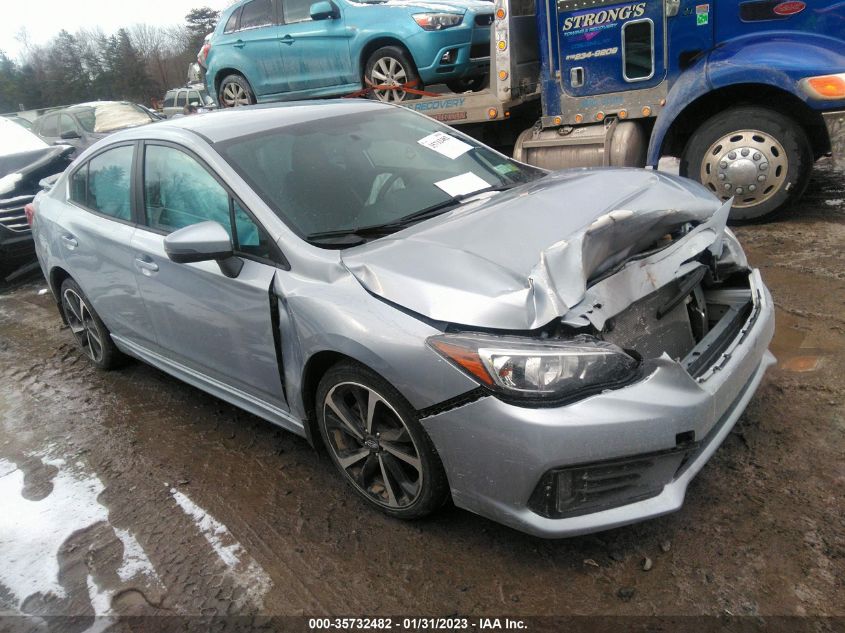2022 SUBARU IMPREZA SPORT VIN: 4S3GKAL68N3610684