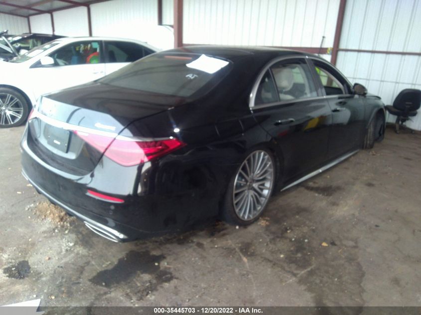 2022 MERCEDES-BENZ S-CLASS S 580 VIN: W1K6G7GB0NA098945