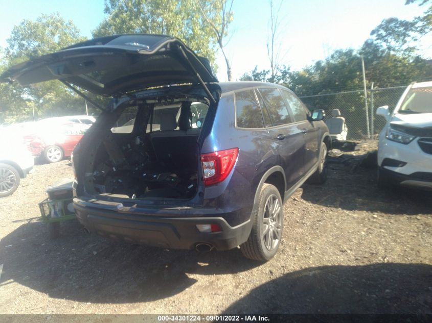 2021 HONDA PASSPORT EX-L VIN: 5FNYF8H54MB000722