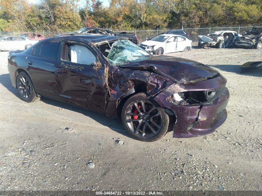 2021 DODGE CHARGER SCAT PACK VIN: 2C3CDXGJ0MH509309