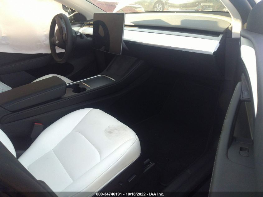 2022 TESLA MODEL Y PERFORMANCE VIN: 7SAYGDEF0NF556243