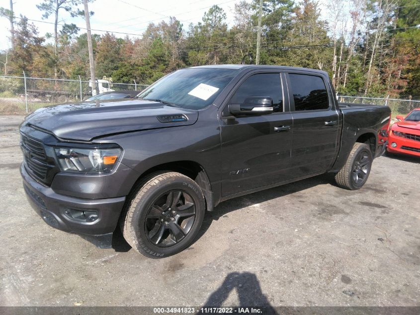 2021 RAM 1500 BIG HORN VIN: 1C6SRFFT2MN522213