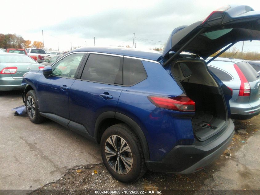 2021 NISSAN ROGUE SV VIN: JN8AT3BB2MW229301