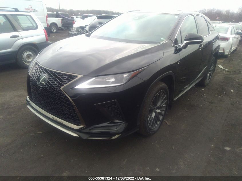2021 LEXUS RX RX 350 F SPORT APPEARANCE VIN: 2T2SZMDA1MC300291