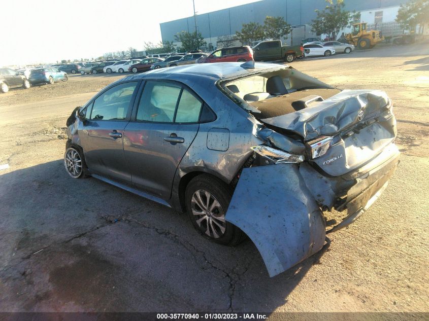2022 TOYOTA COROLLA HYBRID LE VIN: JTDEAMDE5NJ035683