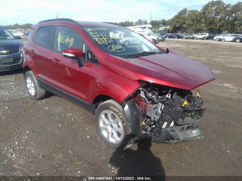2021 FORD ECOSPORT SE VIN: MAJ6S3GL9MC442694