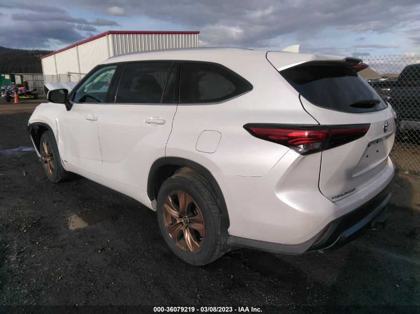 2022 TOYOTA HIGHLANDER HYBRID BRONZE EDITION VIN: 5TDABRCH2NS549269