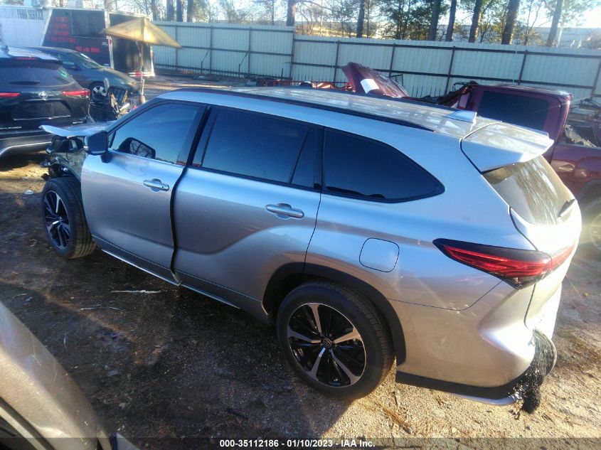 2022 TOYOTA HIGHLANDER XSE VIN: 5TDLZRAH3NS134761