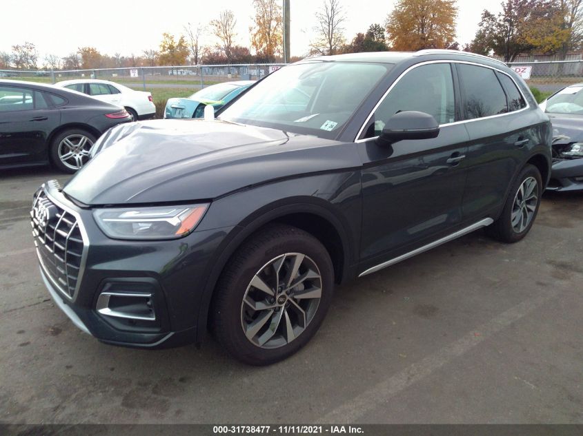 2021 AUDI Q5 PREMIUM PLUS VIN: WA1BAAFY4M2065608