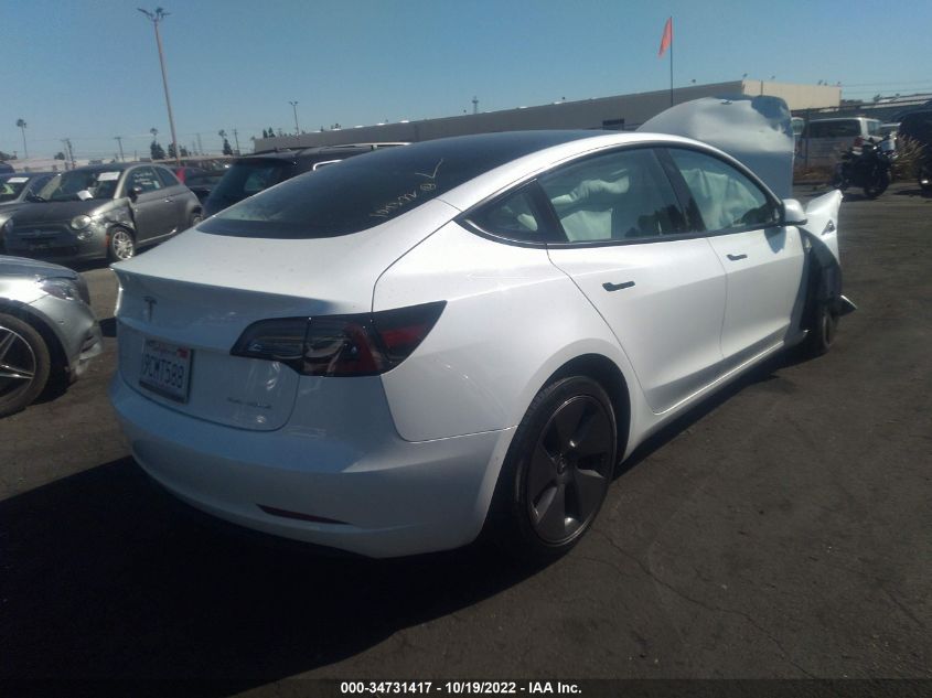 2022 TESLA MODEL 3 LONG RANGE VIN: 5YJ3E1EB4NF325595
