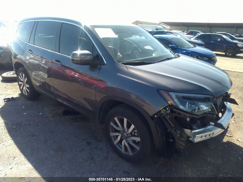 2021 HONDA PILOT EX-L VIN: 5FNYF5H57MB045555