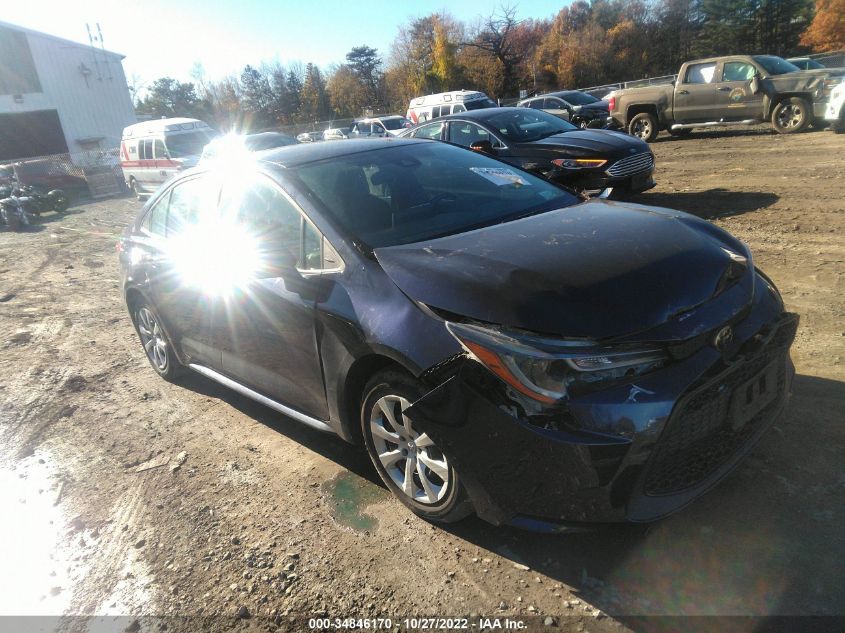 2021 TOYOTA COROLLA LE VIN: 5YFEPMAE4MP159649