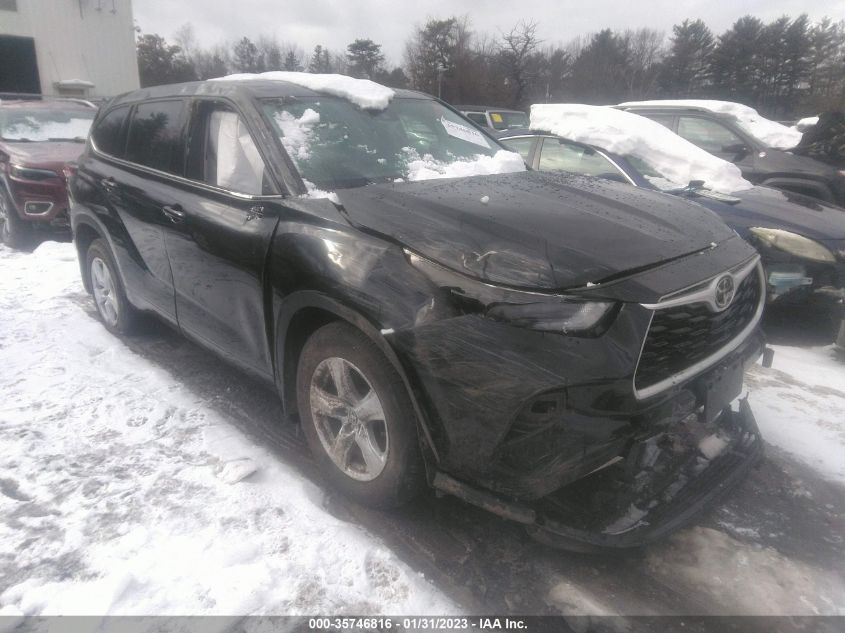 2022 TOYOTA HIGHLANDER LE VIN: 5TDBZRBH9NS571724