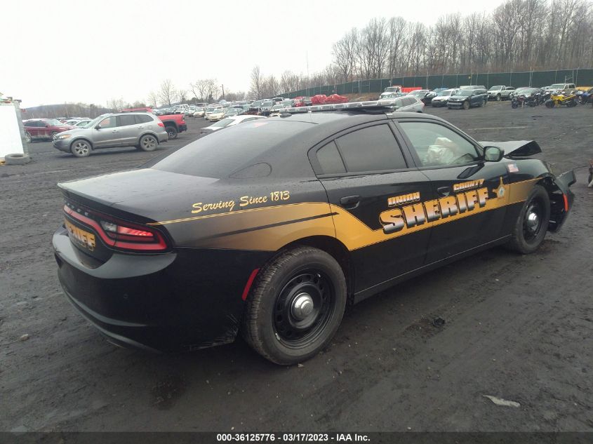 2022 DODGE CHARGER POLICE VIN: 2C3CDXKG0NH162447