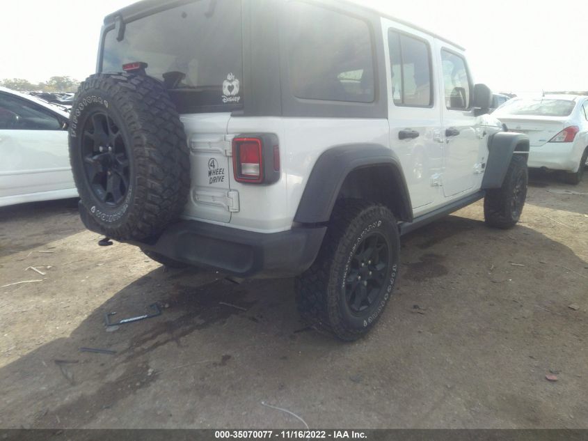 2020 JEEP WRANGLER UNLIMITED WILLYS VIN: 1C4HJXDN5LW170063