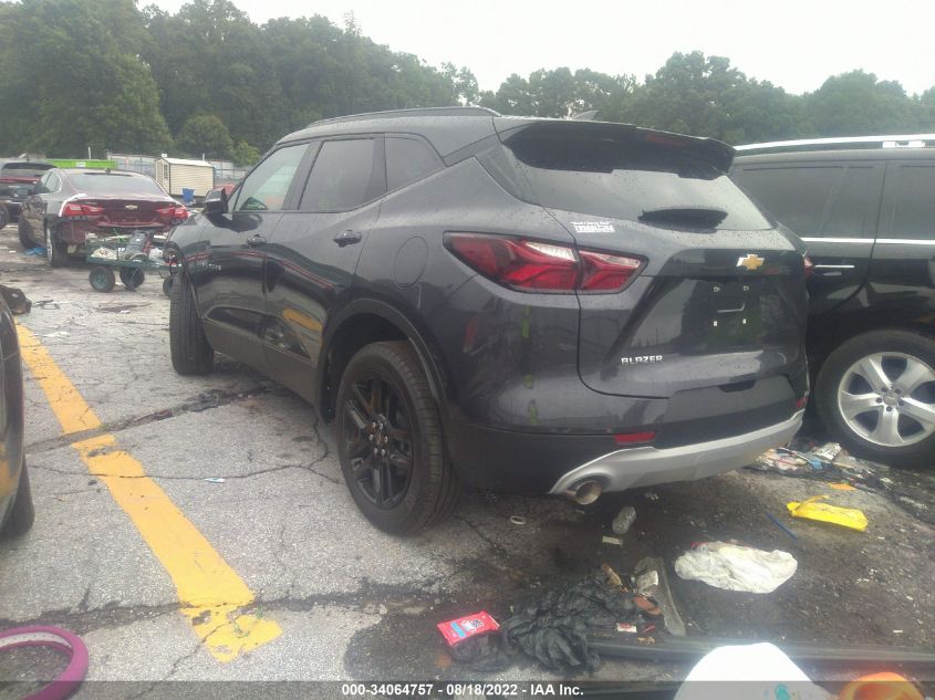 2022 CHEVROLET BLAZER LT VIN: 3GNKBCR44NS190497