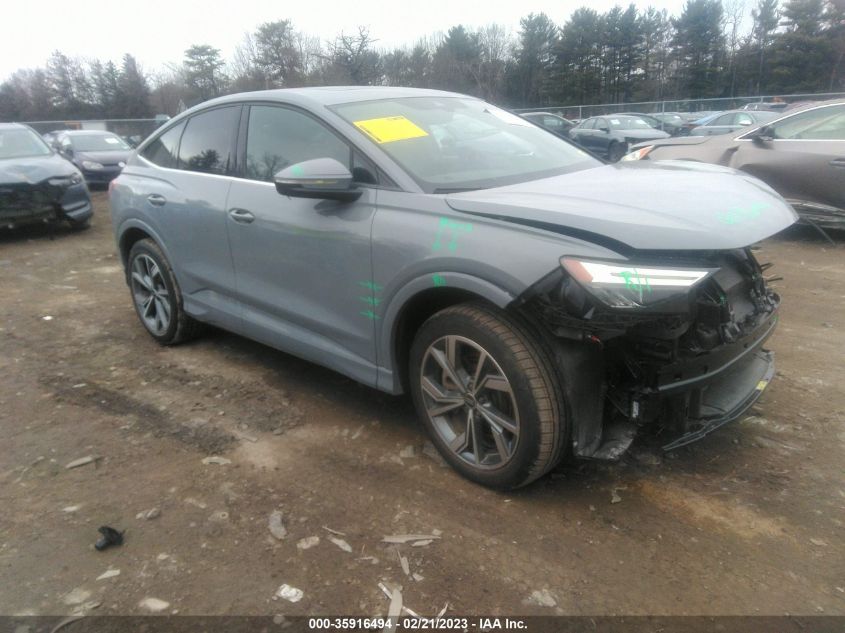 2022 AUDI Q4 E-TRON SPORTBACK PREMIUM PLUS VIN: WA1W2BFZ0NP052758