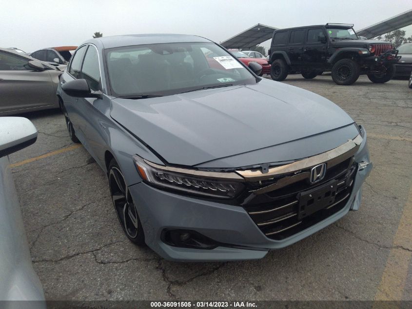 2022 HONDA ACCORD HYBRID SPORT VIN: 1HGCV3F26NA033533