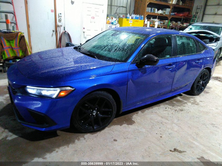 2022 HONDA CIVIC SEDAN SPORT VIN: 2HGFE2F59NH595929