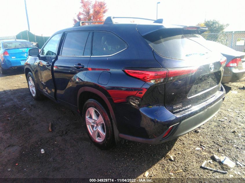 2021 TOYOTA HIGHLANDER HYBRID LE VIN: 5TDBBRCHXMS047287