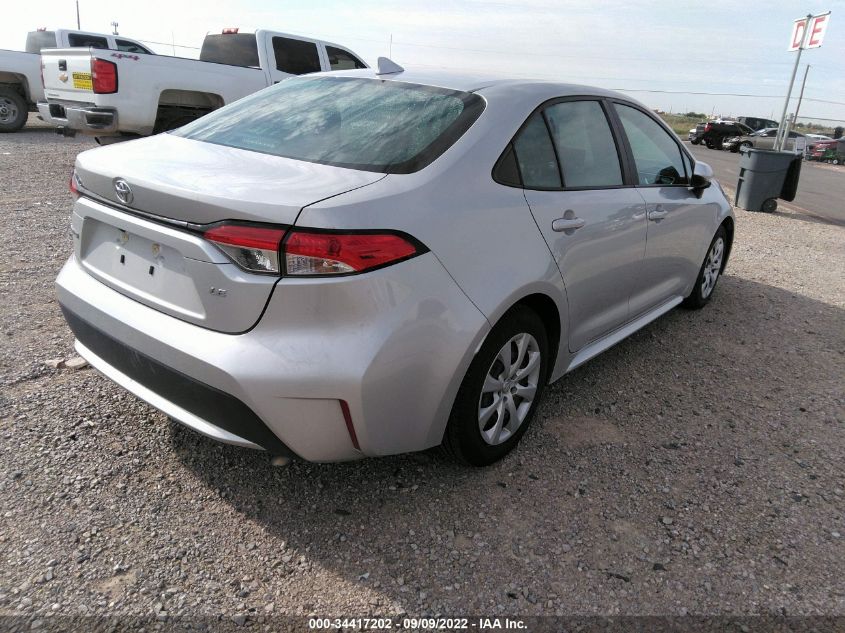 2021 TOYOTA COROLLA LE VIN: 5YFEPMAE0MP242706