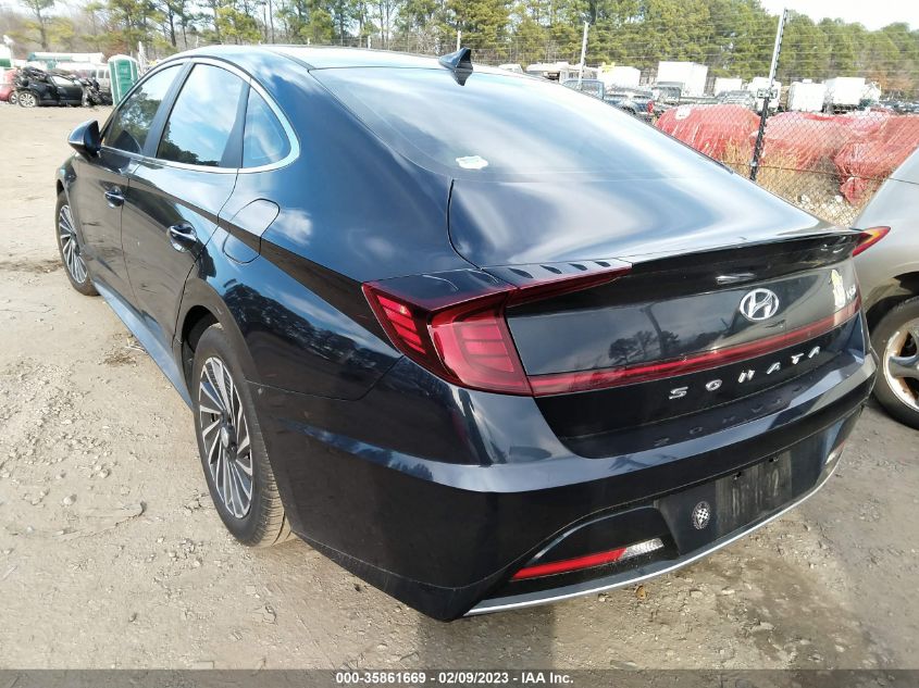 2022 HYUNDAI SONATA HYBRID SEL VIN: KMHL34JJ9NA038150