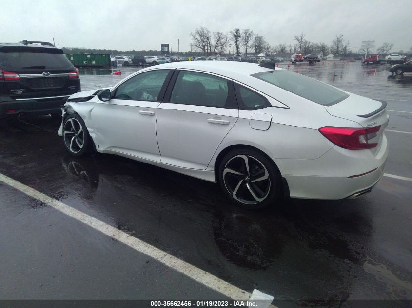 2022 HONDA ACCORD SEDAN SPORT VIN: 1HGCV1F3XNA105542