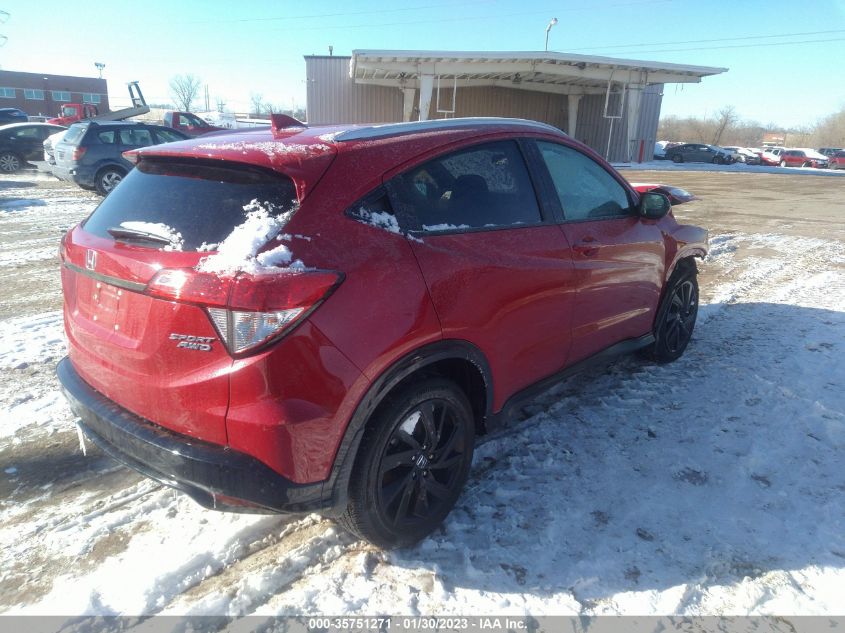 2022 HONDA HR-V SPORT VIN: 3CZRU6H16NM729128