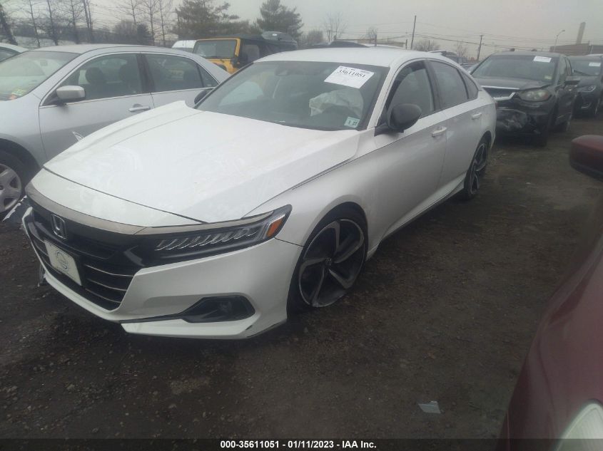 2022 HONDA ACCORD SEDAN SPORT VIN: 1HGCV1F35NA029700