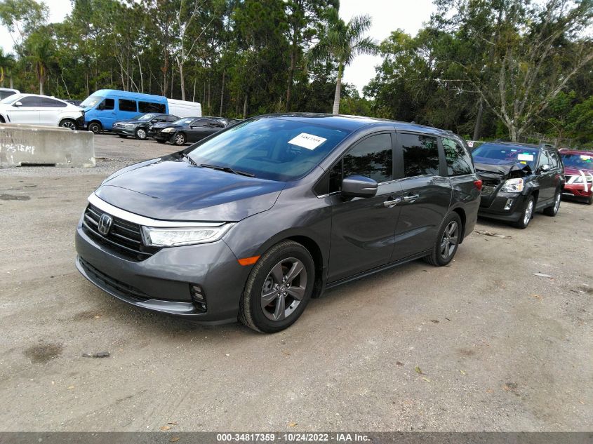 2022 HONDA ODYSSEY EX VIN: 5FNRL6H58NB010771