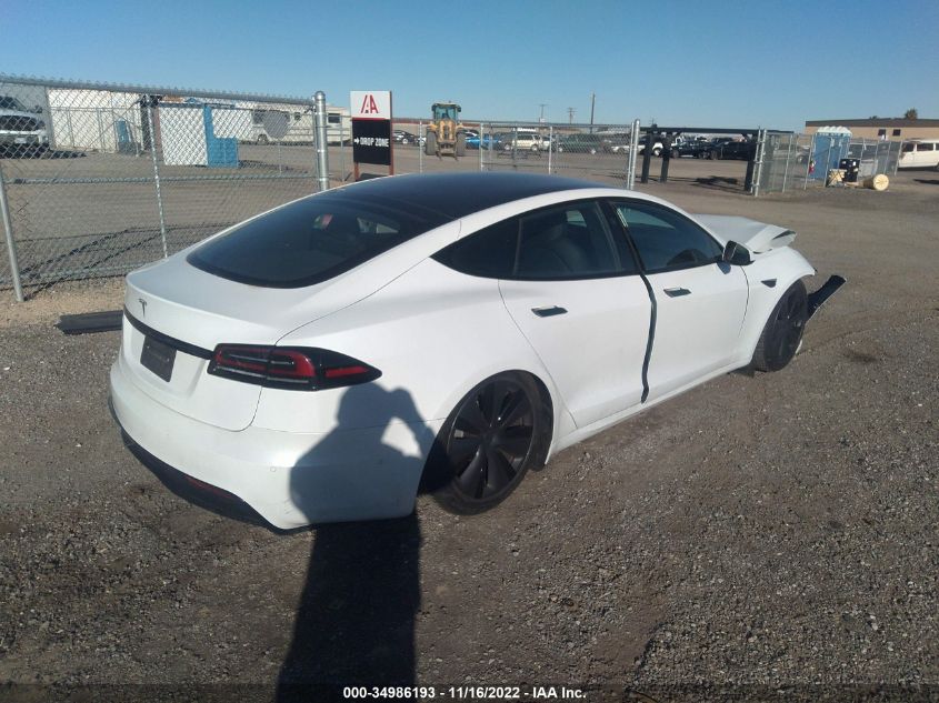 2022 TESLA MODEL S VIN: 5YJSA1E51NF473639