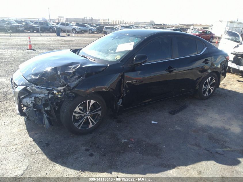 2022 NISSAN SENTRA SV VIN: 3N1AB8CV9NY237459