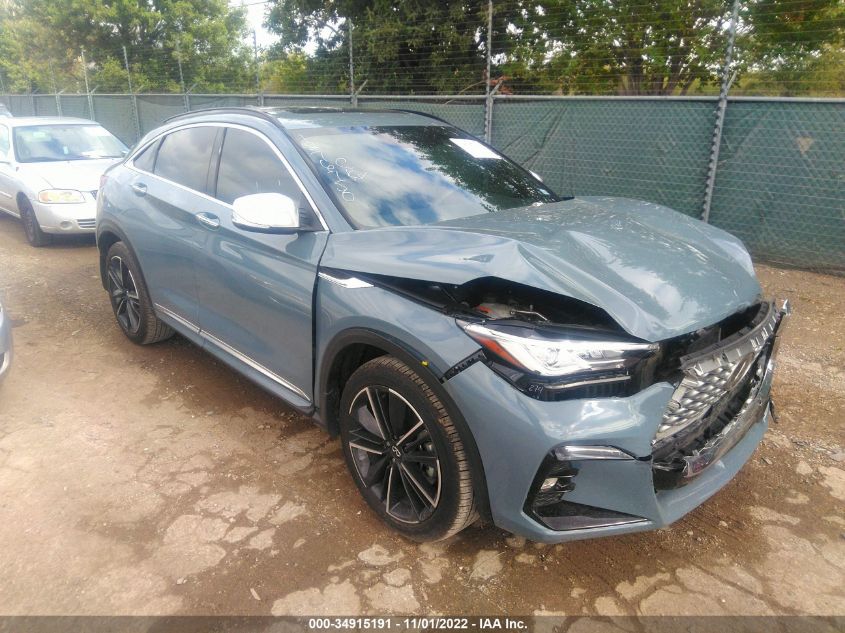 2022 INFINITI QX55 LUXE VIN: 3PCAJ5J37NF111452