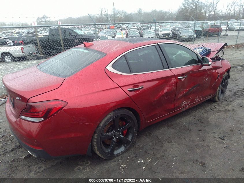 2021 GENESIS G70 3.3T VIN: KMTG34LE6MU076097