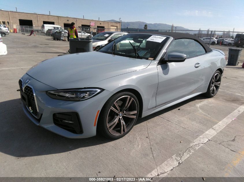 2022 BMW 4 SERIES 430I VIN: WBA23AT02NCH60700