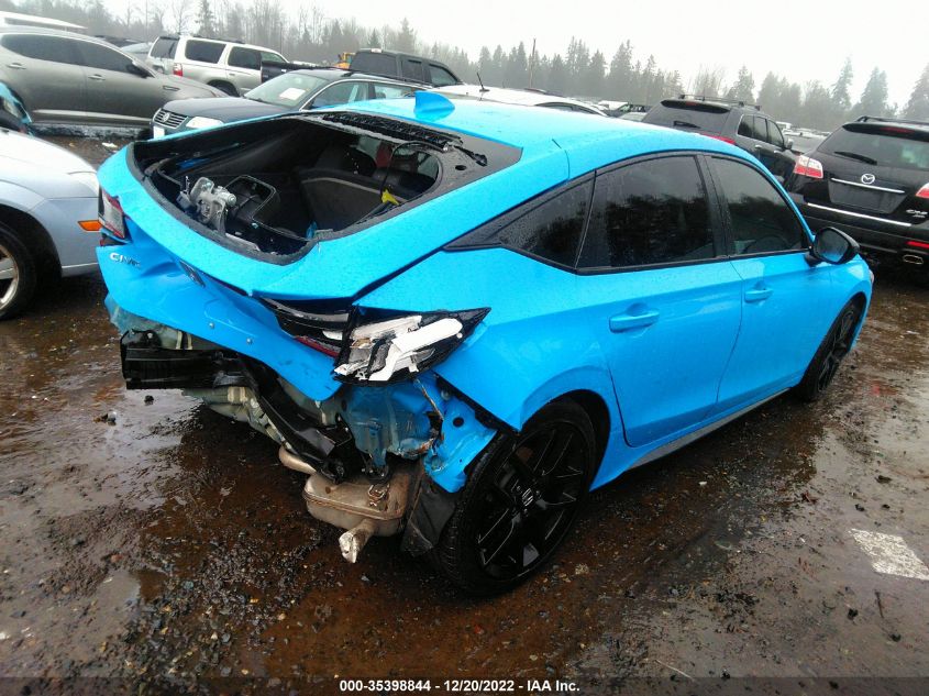 2022 HONDA CIVIC HATCHBACK SPORT VIN: 19XFL2G88NE006717