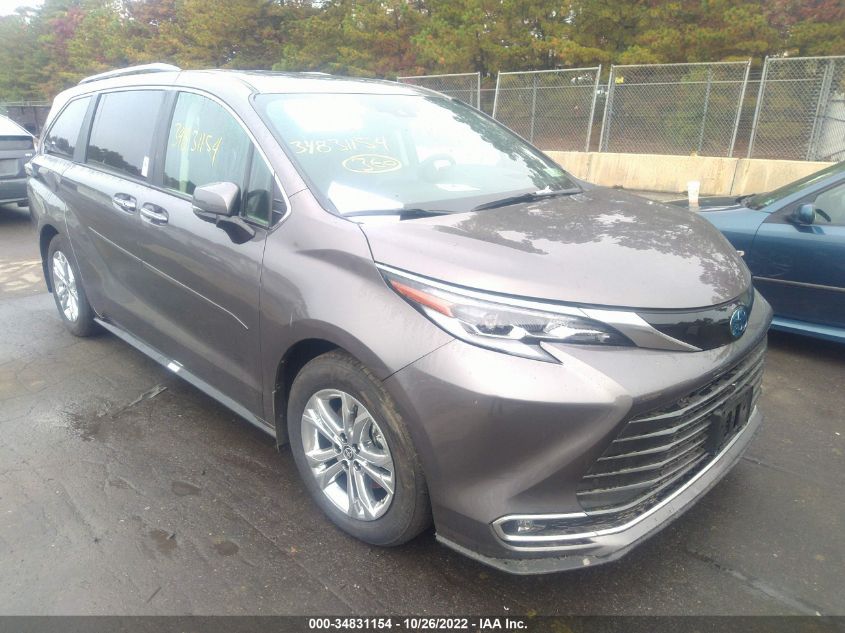 2022 TOYOTA SIENNA PLATINUM VIN: 5TDESKFC4NS066908