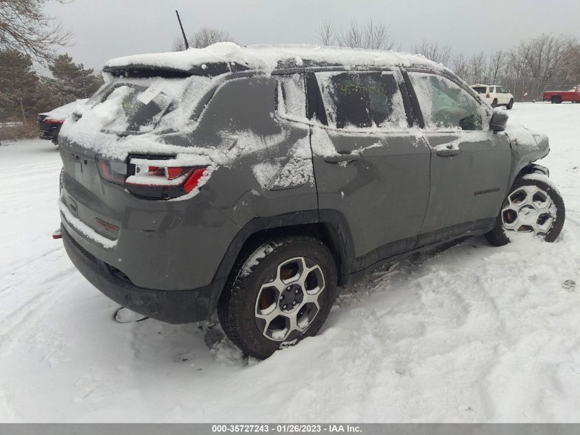 2022 JEEP COMPASS TRAILHAWK VIN: 3C4NJDDB1NT160100
