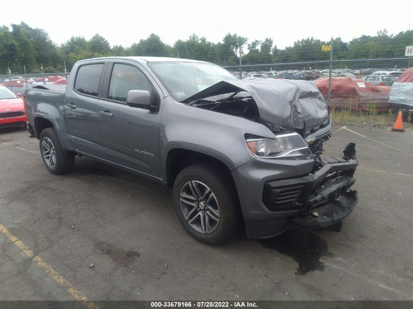 2021 CHEVROLET COLORADO 4WD WORK TRUCK VIN: 1GCGTBEN8M1116665
