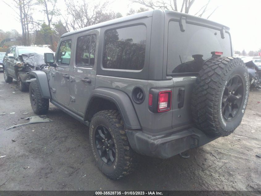 2020 JEEP WRANGLER UNLIMITED WILLYS VIN: 1C4HJXDN1LW158864