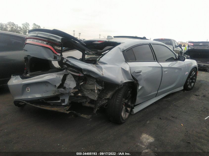 2022 DODGE CHARGER SCAT PACK VIN: 2C3CDXGJ1NH185076