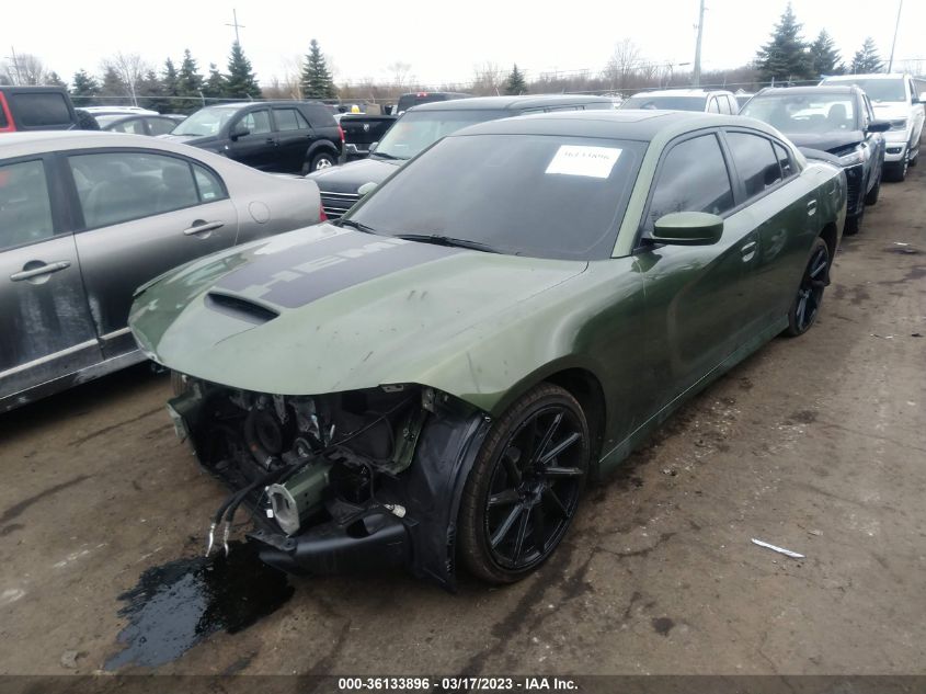 2022 DODGE CHARGER SCAT PACK VIN: 2C3CDXGJ7NH106963
