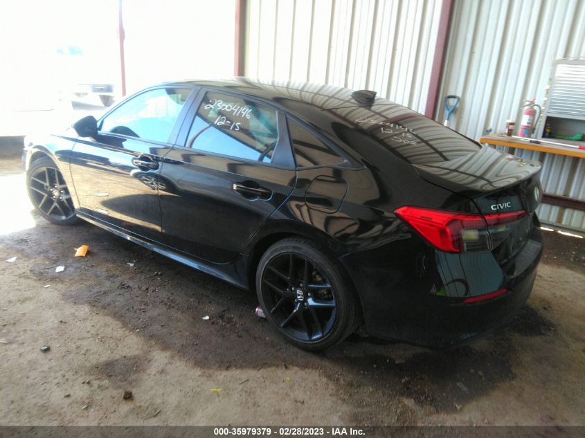 2022 HONDA CIVIC SEDAN SPORT VIN: 2HGFE2F57NH534465
